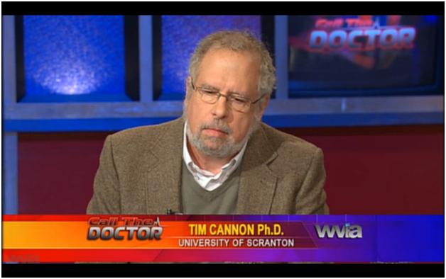 University of Scranton Professor of Psychology & Neuroscience, Tim Cannon, PhD