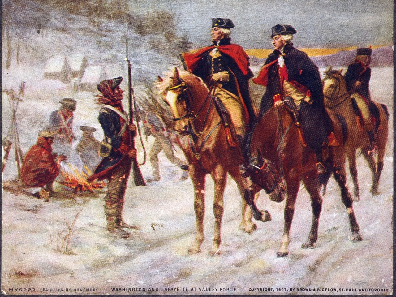 Did george washington have an nde in the story of the vision of valley forge? And is this story actually true?