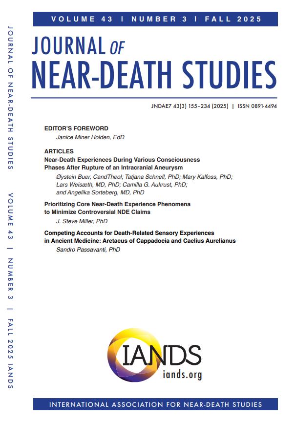 The cover of the journal of near-death studies volume 43-3